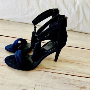 Reaction Kenneth Cole Tassel Sparkly Navy Heels